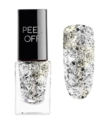 Esmalte de uñas peel off silver glitter 5ml