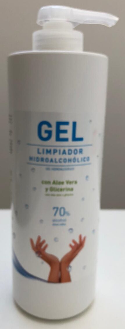 Gel limpiador hidroalcohólico con Aloe Vera y Glicerina 1000ml