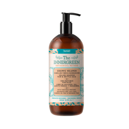 Champú volumen botánico cabellos finos y quebradizos 500 ml INNERGREEN LUNEL